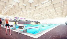 Naujajame Klaipėdos  baseine - pakeliamas dugnas ir nardymo šachta