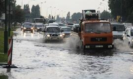Liūtis tradiciškai užtvindė Klaipėdos gatves