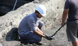 Radiniai Klaipėdos piliavietėje