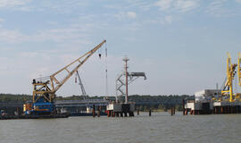 Baigta betonuoti SGD terminalo krantinė