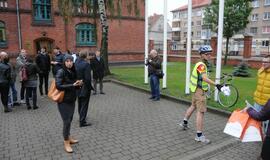 Greičiausieji Klaipėdoje - autobusas ir dviratis