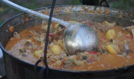 Šventojiškių sueiga aikštėje prie Šventosios kultūros centro