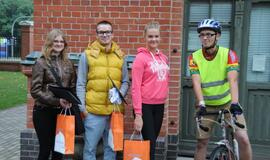 Greičiausieji Klaipėdoje - autobusas ir dviratis