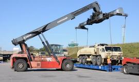 JAV karinė technika Klaipėdoje