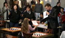 Šaškėmis susidomi vis daugiau moksleivių