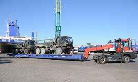 JAV karinė technika Klaipėdoje