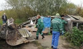 Benamių bakūžėms Pievų gatvėje - galas