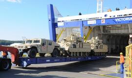 JAV karinė technika Klaipėdoje