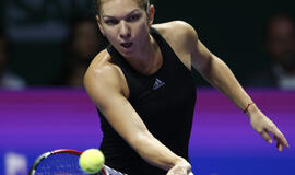 Tenisininkė Simona Halep Singapūre sutriuškino pirmąją pasaulio raketę