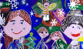 Muziejuje – vaikų darbų paroda „Baltumoj svajonės žydi“