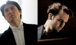 Pasaulinė premjera: du fortepijono virtuozai Evgenijus Bozhanov ir Kasparas Uinskas vienoje scenoje
