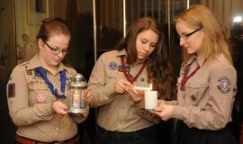 Klaipėdos rotušėje įsižiebė Betliejaus taikos ugnis