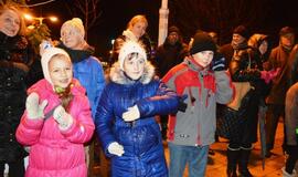 Palangoje suspindo Kalėdų eglių alėja
