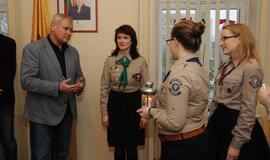 Klaipėdos rotušėje įsižiebė Betliejaus taikos ugnis