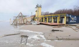 Audros padariniai Klaipėdoje