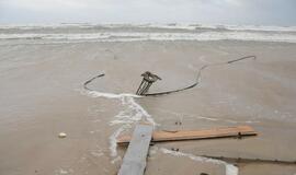 Audros padariniai Klaipėdoje