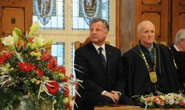 Inauguruotas Klaipėdos universiteto rektorius