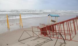 Audros padariniai Klaipėdoje