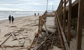 Paplūdimiai po uragano. Meras įvertina nuostolius