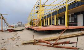 Audros padariniai Klaipėdoje