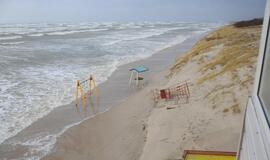 Audros padariniai Klaipėdoje