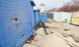 Audros padariniai Klaipėdoje