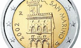 Skirtingų šalių eurų monetos