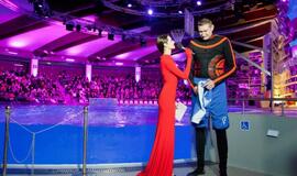 Eurelijus ir Ramūnas sėkmingai treniruoja delfinus