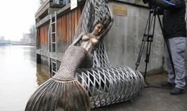 Danės krantinę papuošė daili undinėlė