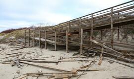 Paplūdimiai po uragano. Meras įvertina nuostolius