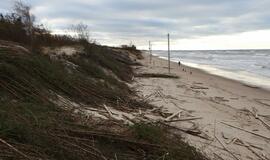 Paplūdimiai po uragano. Meras įvertina nuostolius