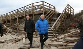 Paplūdimiai po uragano. Meras įvertina nuostolius