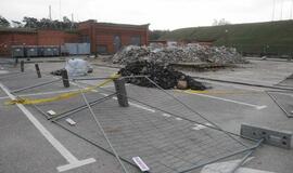 Audros padariniai Klaipėdoje