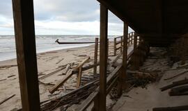 Paplūdimiai po uragano. Meras įvertina nuostolius