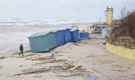 Audros padariniai Klaipėdoje