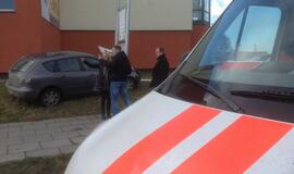 Sudaužytas reklaminis skydas, sužeista vairuotoja