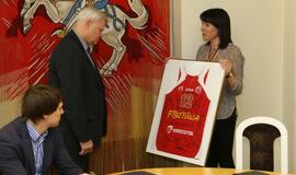 "Fortūnos" pagerbimas pas merą