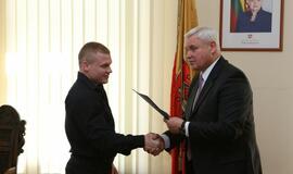 Sunkiaatlečių pagerbimas pas merą