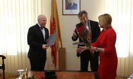 Sunkiaatlečių pagerbimas pas merą