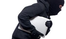 Plėšikų grobis - nešiojamasis kompiuteris