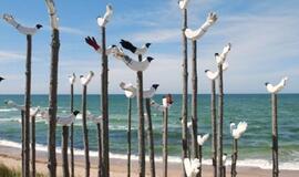 Nerijos pajūrį išpuošė skulptūros