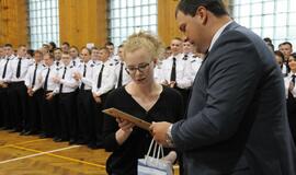 Jūreivystės mokykloje įteikti diplomai