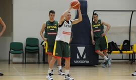 Krepšinio rinktinės treniruotė Palangoje