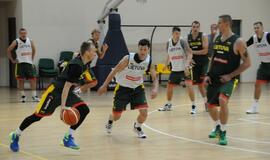 Krepšinio rinktinės treniruotė Palangoje