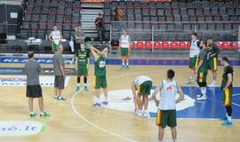 Lietuvos krepšinio rinktinės treniruotė