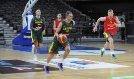 Lietuvos krepšinio rinktinės treniruotė