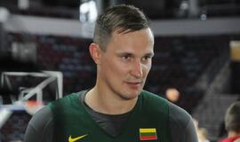 Lietuvos krepšinio rinktinės treniruotė