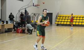 Krepšinio rinktinės treniruotė Palangoje