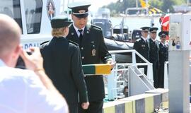 Prezidentė pakrikštijo pasieniečių laivą