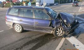 Kretingoje per avariją sužeista moteris